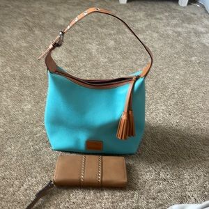 Dooney & Bourke (turquoise) Paige hobo bag